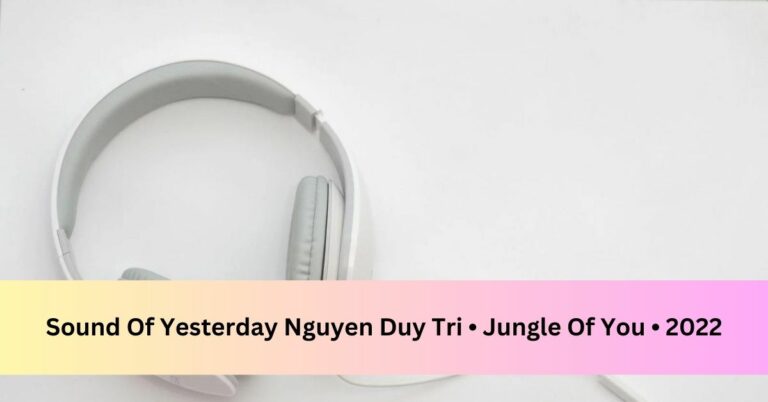 Sound Of Yesterday Nguyen Duy Tri • Jungle Of You • 2022